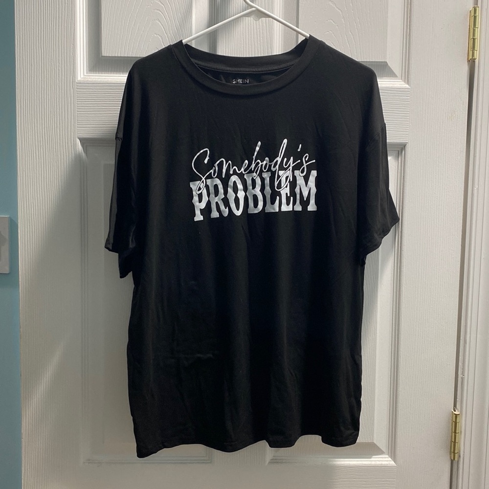 Shein Black Medium T-shirt